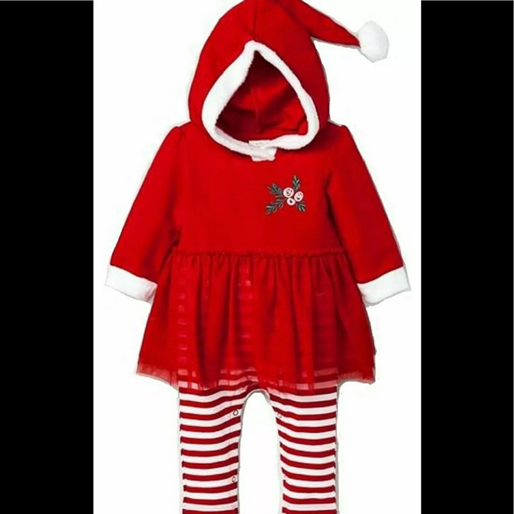 New With Tags Cat & Jack Girl's Christmas Outfit Size 0-3 Months